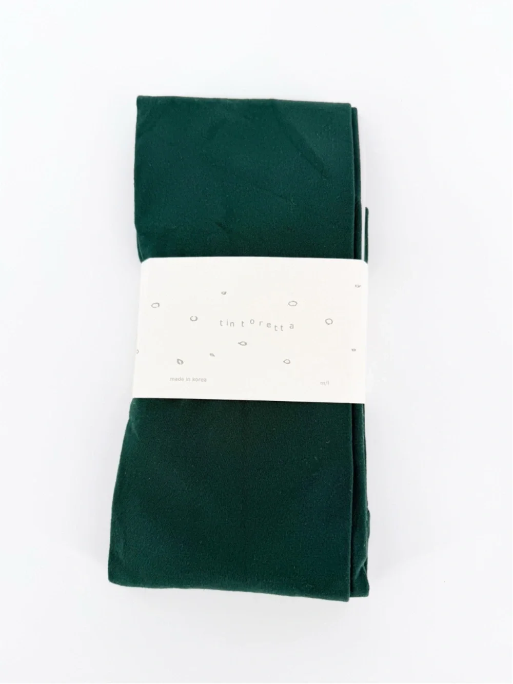 New Anthropologie Tintoretta Green Opaque Tights M/L